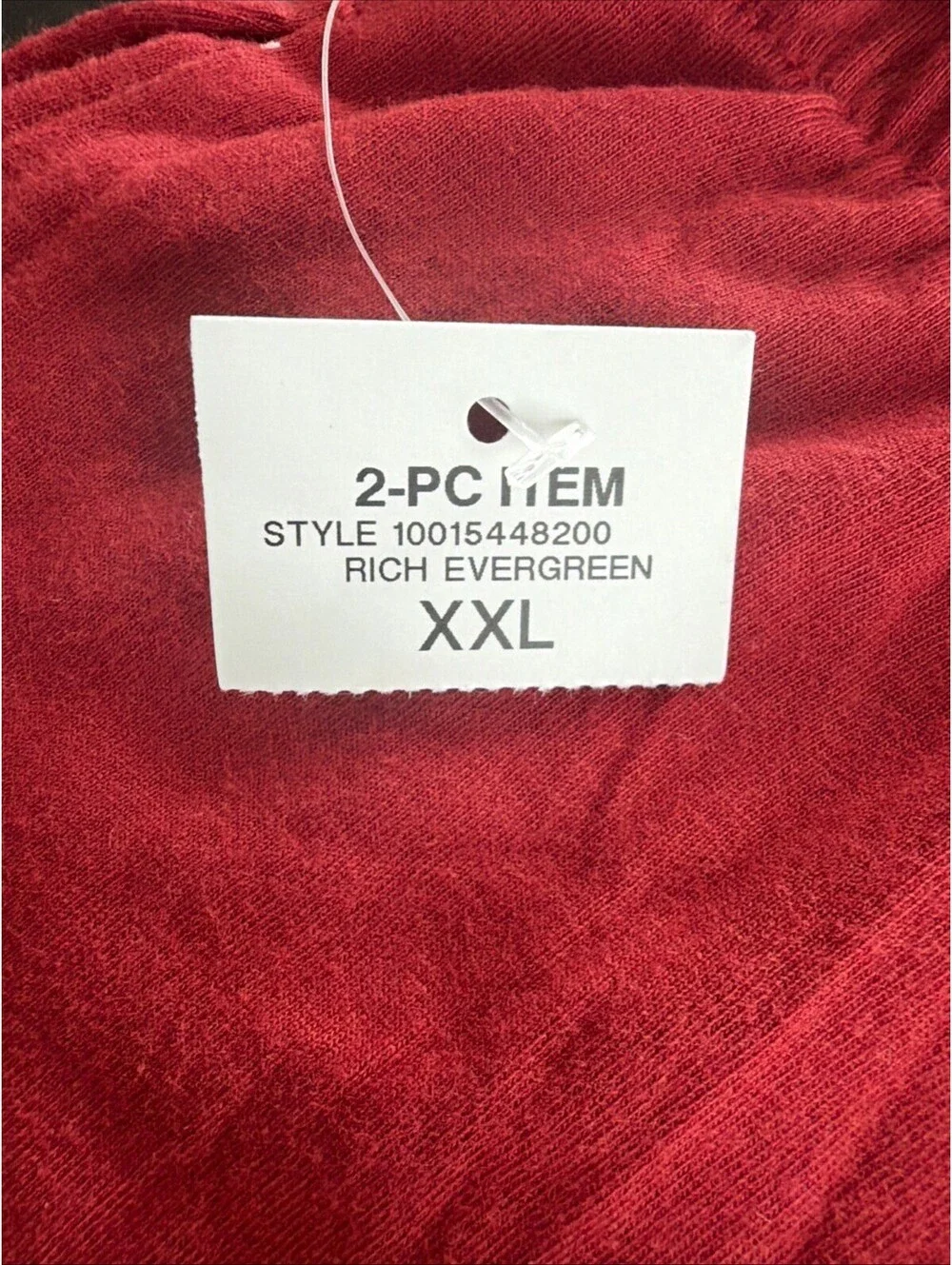 Club Room Blue Red FELIZ NAVIDAD Pajama Shirt & Shorts Set XXL